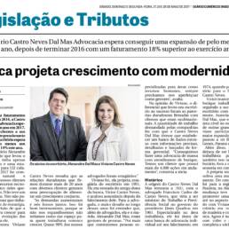 Matéria do jornal Diário Comércio Indústria & Serviços